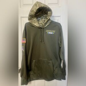 Los Angeles Chargers Nike Salute To Service Military Hoodie Sweatshirt Men's L